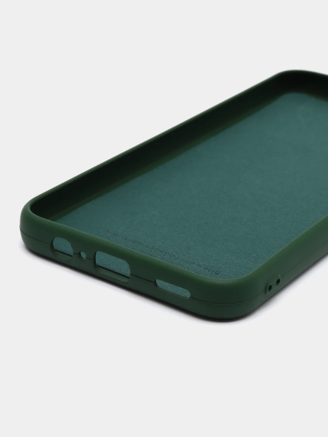 Зеленый чехол силиконовый для Samsung Galaxy A14 (Самсунг Галакси А14 Silicone Cover)