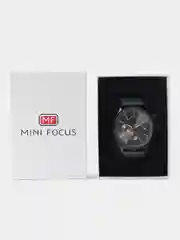 Черный мужские наручные часы Mini Focus MF0084G, хронографом, в подарочной коробке
