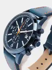Синий мужские наручные часы Mini Focus MF0084G, хронографом, в подарочной коробке