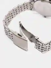Белый женские наручные часы Skmei 9058CS-L с металлическим браслетом и календарем