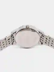 Белый женские наручные часы Skmei 9058CS-L с металлическим браслетом и календарем