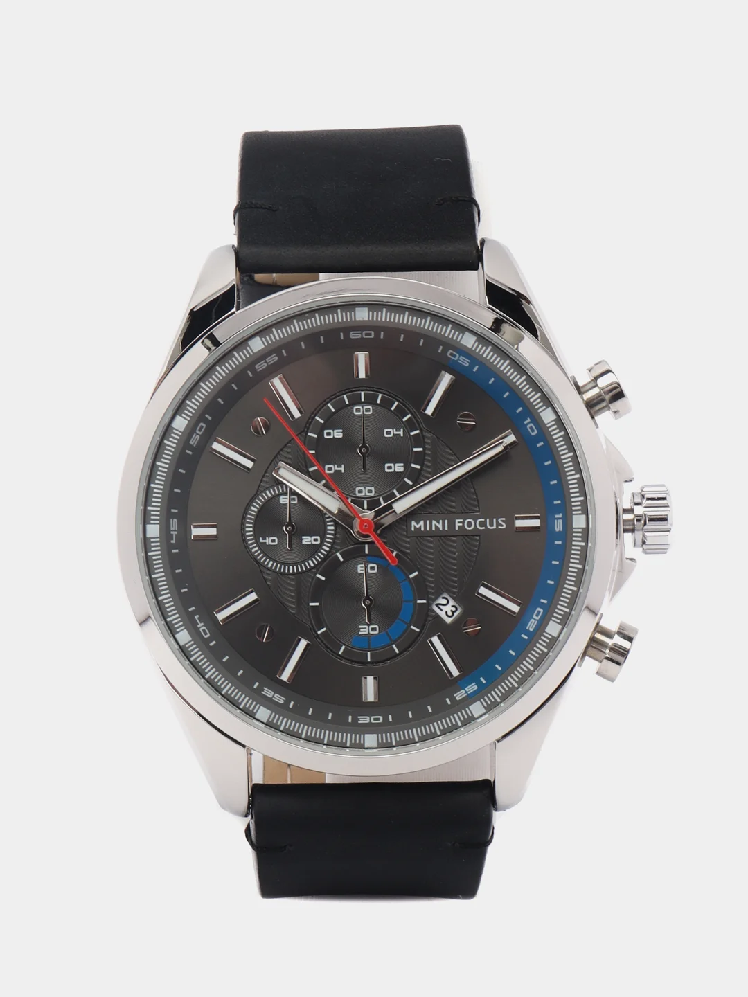 Серебряный мужские наручные часы Mini Focus MF0080G, с хронографом, в подарочной упаковке
