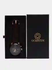 Черный мужские наручные часы Ochstin 6052C с хронографом в подарочной упаковке