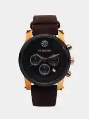 Черный мужские наручные часы Ochstin 6052C с хронографом в подарочной упаковке