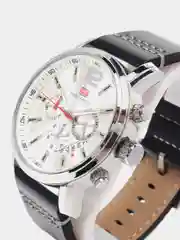 Серебряный мужские наручные часы Mini Focus MF0086G с хронографом, в подарочной упаковке