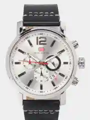 Серебряный мужские наручные часы Mini Focus MF0086G с хронографом, в подарочной упаковке