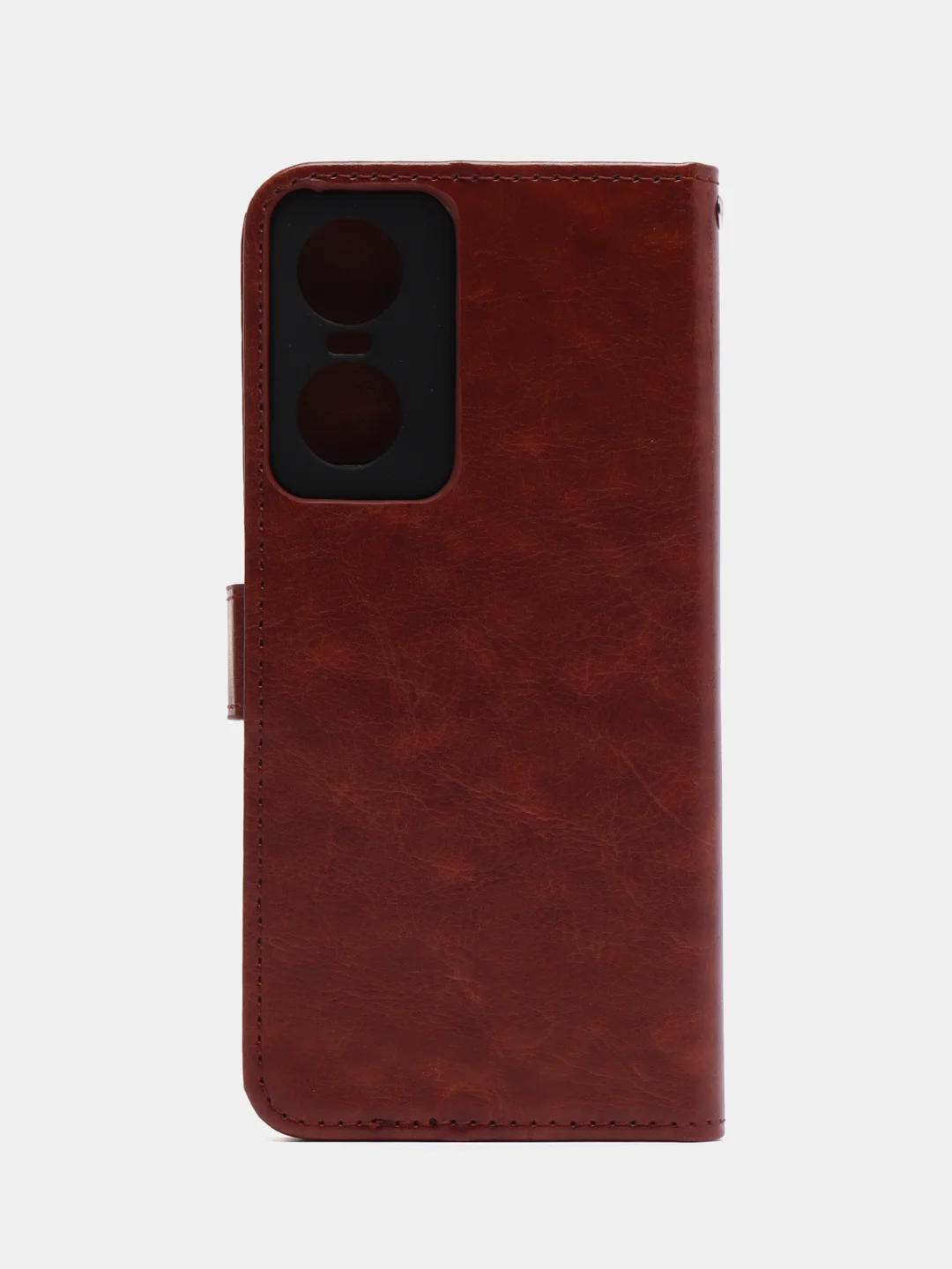 Багровый чехол-книжка с магнитной застежкой для Tecno POP 6 Pro (Техно Поп 6 Про)