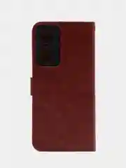 Багровый чехол-книжка с магнитной застежкой для Tecno POP 6 Pro (Техно Поп 6 Про)