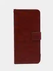 Багровый чехол-книжка с магнитной застежкой для Tecno POP 6 Pro (Техно Поп 6 Про)