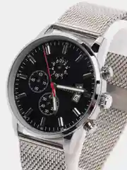 Серебряный мужские наручные часы Ochstin 6084B с хронографом в подарочной упаковке