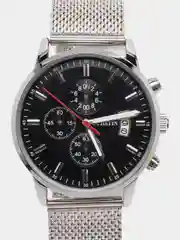 Серебряный мужские наручные часы Ochstin 6084B с хронографом в подарочной упаковке