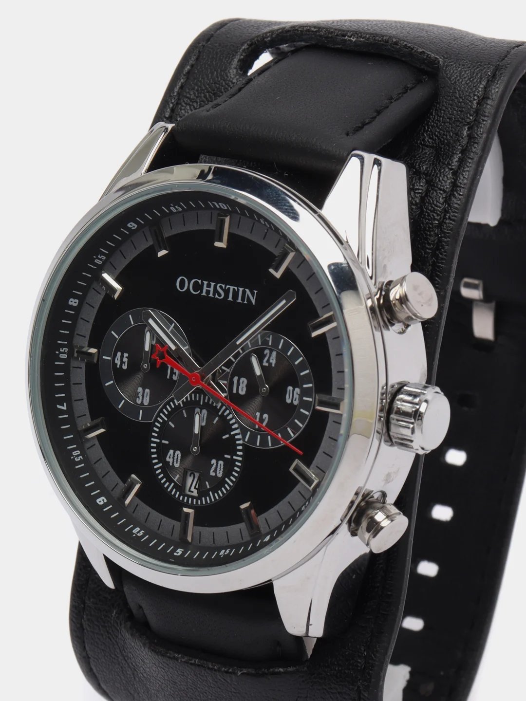 Черный мужские наручные часы Ochstin 7229 с хронографом в подарочной упаковке
