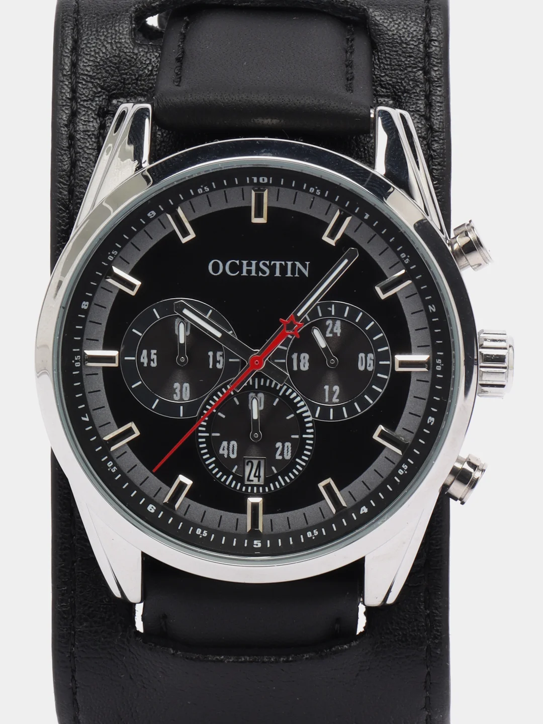Черный мужские наручные часы Ochstin 7229 с хронографом в подарочной упаковке
