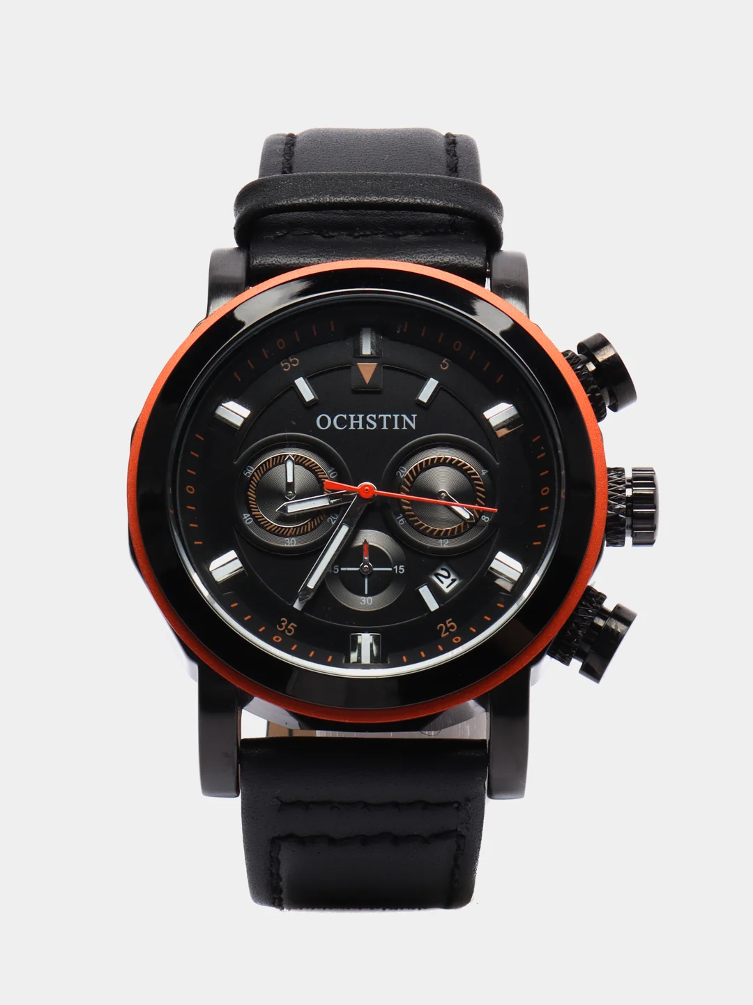Оранжевый мужские наручные часы Ochstin 6064A с хронографом в подарочной упаковке