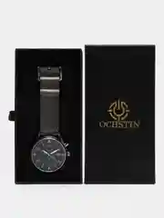 Серебряный мужские наручные часы Ochstin 6043D с хронографом в подарочной упаковке