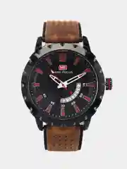 Черный мужские наручные часы Mini Focus MF0150G с календарём, в подарочной упаковке
