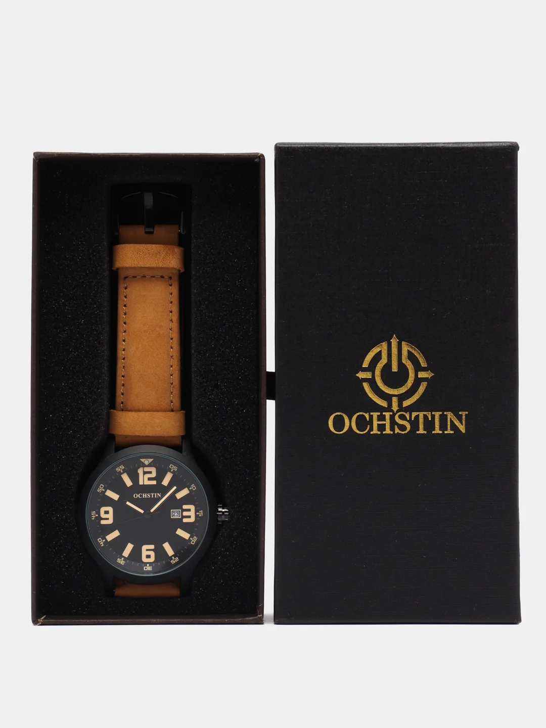 Карамельный мужские наручные часы Ochstin 6054A с хронографом в подарочной упаковке