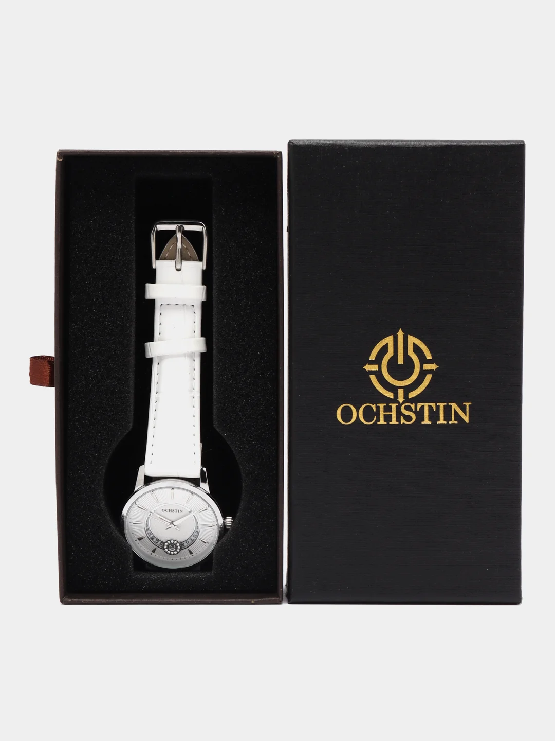 Белый женские наручные часы Ochstin 6060A с в подарочной упаковке