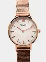 Золотой женские наручные часы Skmei 1185 в подарочной упаковке