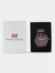 Коричневый мужские наручные часы Mini Focus MF0028G с календарём, в подарочной упаковке