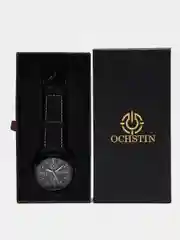 Черный мужские наручные часы Ochstin 6042A с хронографом в подарочной упаковке