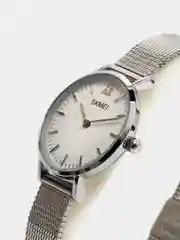 Серебряный женские наручные часы Skmei 1185 в подарочной упаковке