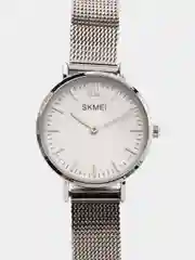 Серебряный женские наручные часы Skmei 1185 в подарочной упаковке