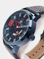 Синий мужские наручные часы Mini Focus MF0154G с календарём, в подарочной упаковке