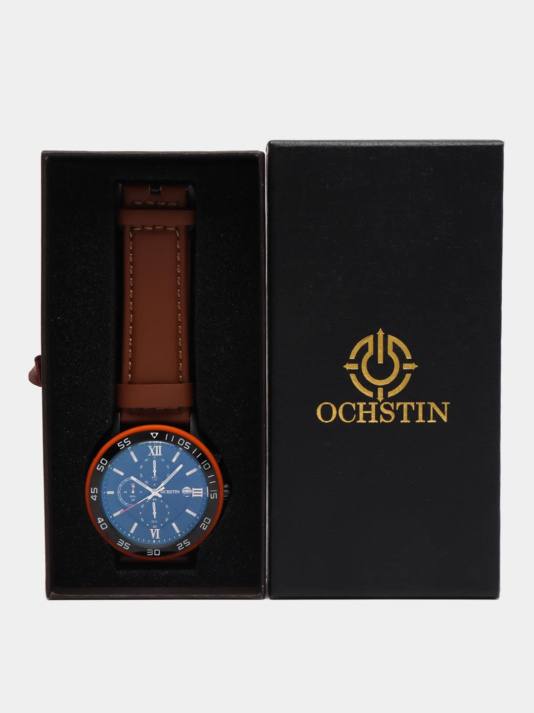 Медный мужские наручные часы Ochstin 6068A с хронографом в подарочной упаковке