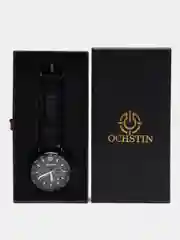 Черный мужские наручные часы Ochstin 6117A с хронографом в подарочной упаковке
