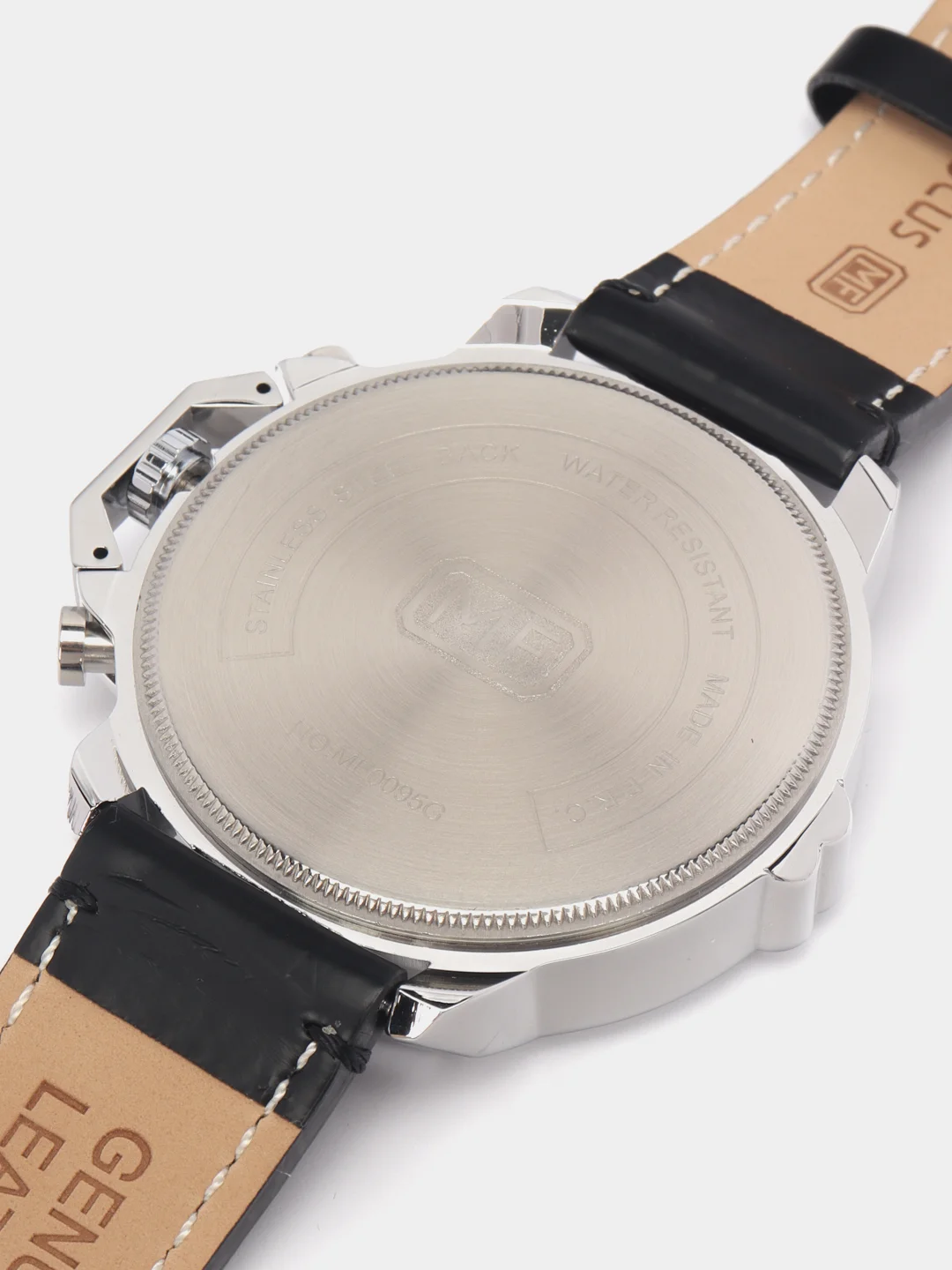 Серебряный мужские наручные часы Mini Focus MF0095G, с хронографом, в подарочной упаковке
