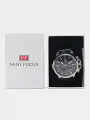 Серебряный мужские наручные часы Mini Focus MF0095G, с хронографом, в подарочной упаковке