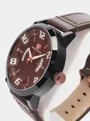 Коричневый мужские наручные часы Mini Focus MF0149G с календарём, в подарочной упаковке