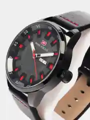 Красный мужские наручные часы Mini Focus MF0027G с календарём, в подарочной упаковке