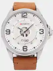Коричневый мужские наручные часы Curren 8305 с календарем в подарочной упаковке