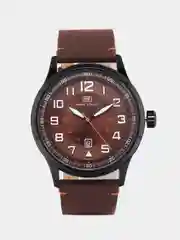 Коричневый мужские наручные часы Mini Focus MF0166G с календарём, в подарочной упаковке