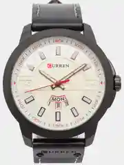 Серебряный мужские наручные часы Curren 8286 с календарем в подарочной упаковке