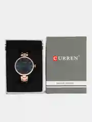 Синий женские наручные часы Curren 9017 в подарочной упаковке
