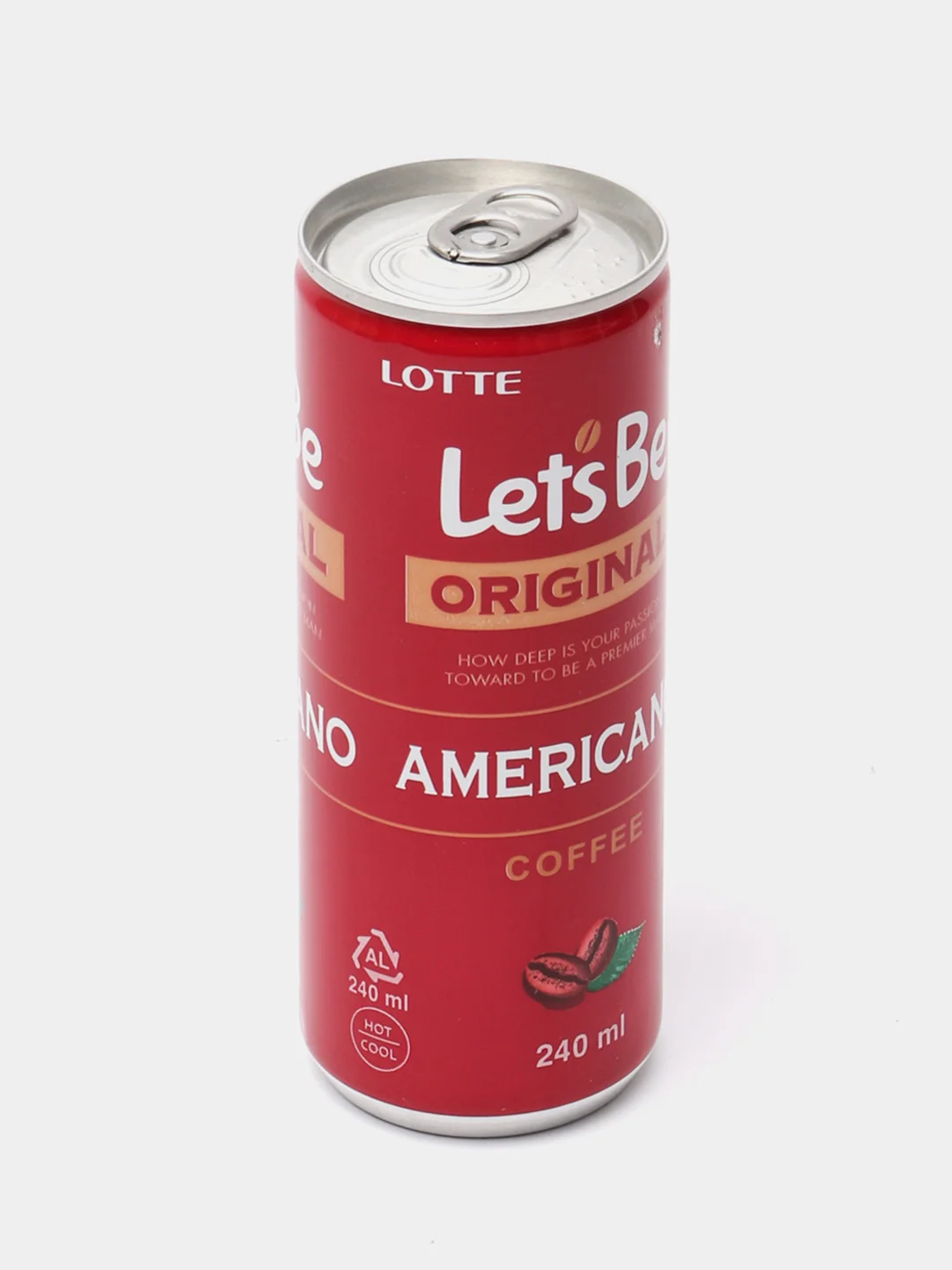 Напиток кофейный безалкогольный негазированный  Lets Be Americano из Кореи, 240мл