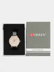 Черный женские наручные часы Curren 9035 c календарём в подарочной упаковке