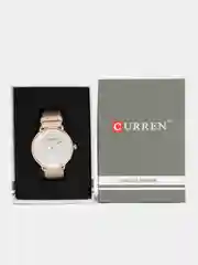 Золотой женские наручные часы Curren 9033 в подарочной упаковке