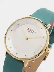 Мятный женские наручные часы Curren 9033 в подарочной упаковке