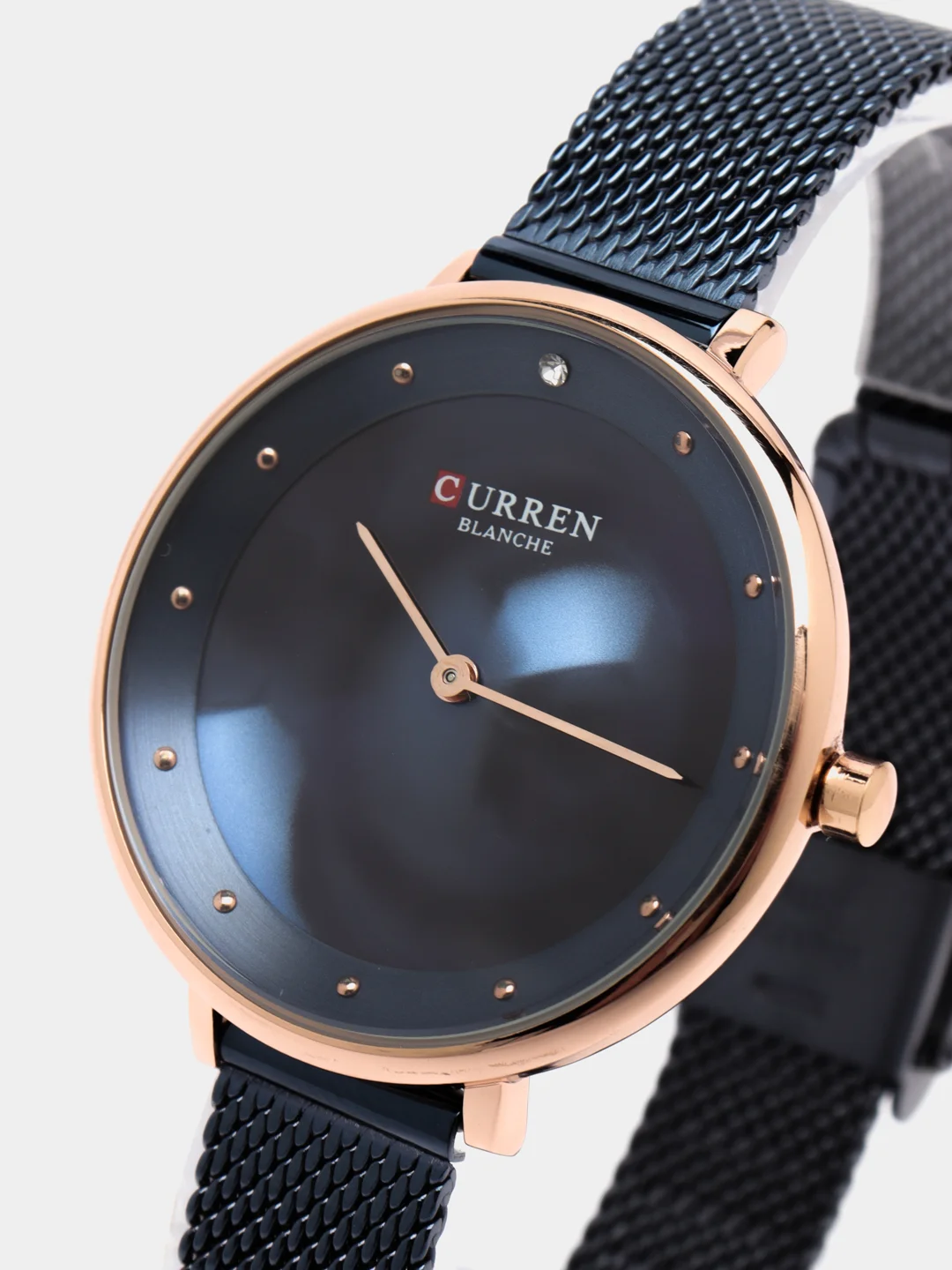 Синий женские наручные часы Curren 9029 в подарочной упаковке
