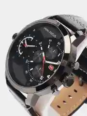 Черный мужские наручные часы Mini Focus MF0030G с хронографом, в подарочной упаковке