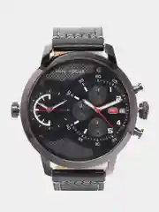 Черный мужские наручные часы Mini Focus MF0030G с хронографом, в подарочной упаковке