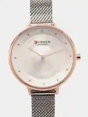 Серебряный женские наручные часы Curren 9029 в подарочной упаковке