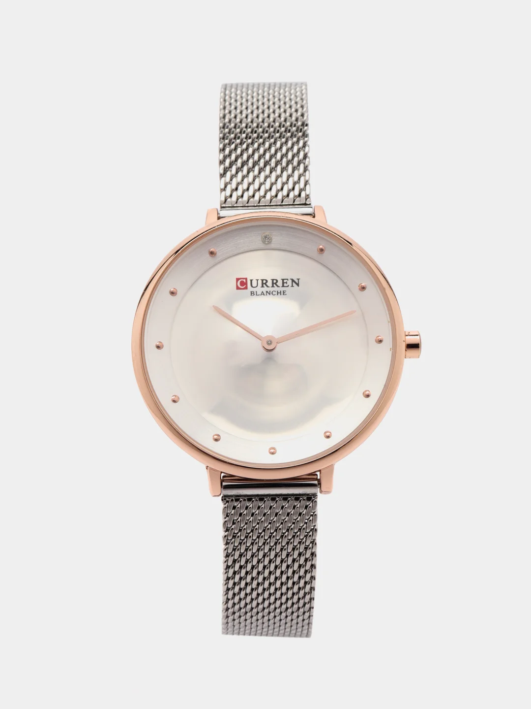Серебряный женские наручные часы Curren 9029 в подарочной упаковке