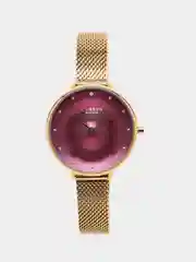 Бордовый женские наручные часы Curren 9029 в подарочной упаковке