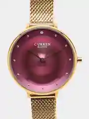 Бордовый женские наручные часы Curren 9029 в подарочной упаковке