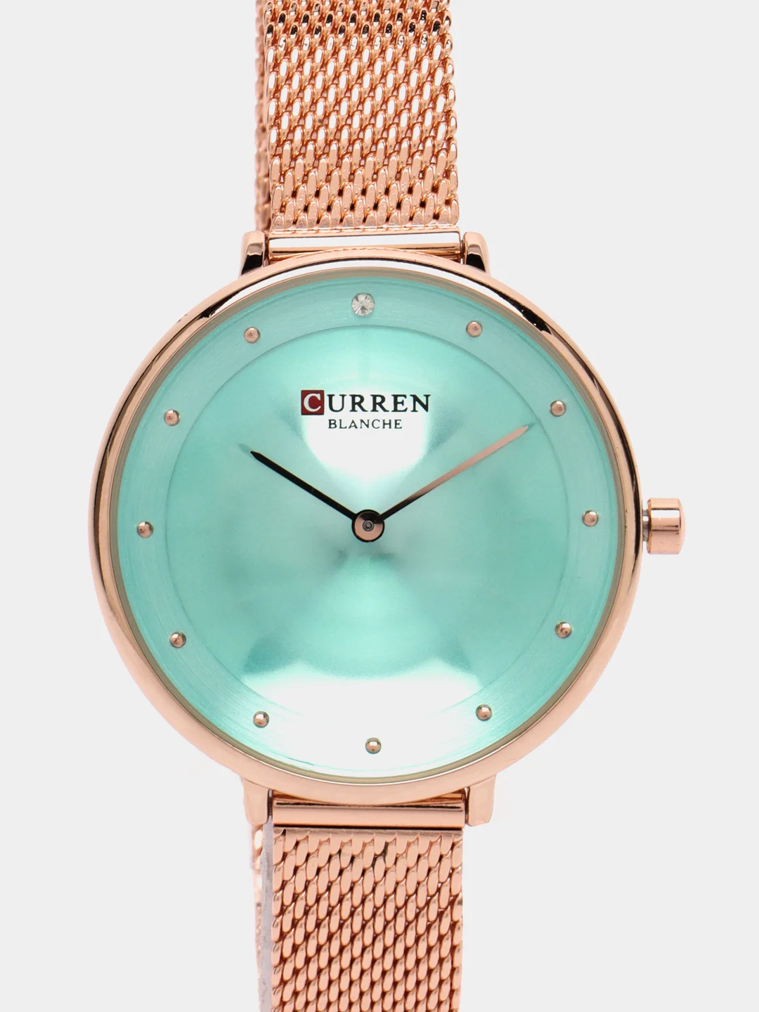 Бирюзовый женские наручные часы Curren 9029 в подарочной упаковке
